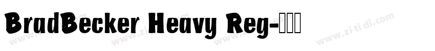 BradBecker Heavy Reg字体转换